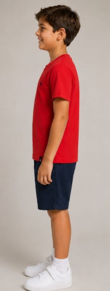 Camiseta Peacock Vermelha Infantil