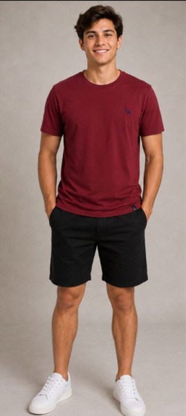 Camiseta Peacock Confort - Marsala