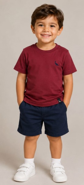 Camiseta Peacock Confort - Marsala