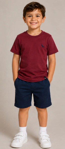 Camiseta Peacock Confort - Marsala