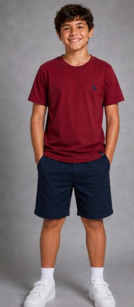 Camiseta Peacock Confort - Marsala
