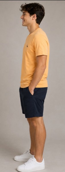 Camiseta Peacock Confort - Tangerina