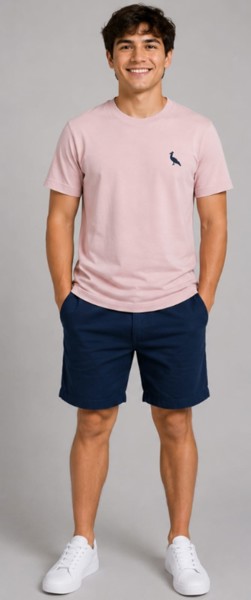 Camiseta Peacock Confort Rosê