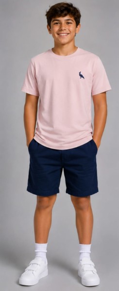 Camiseta Peacock Confort Rosê