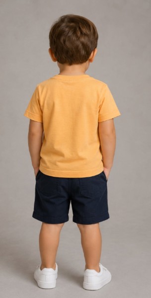Camiseta Peacock Confort - Tangerina