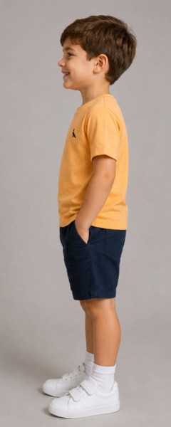 Camiseta Peacock Confort - Tangerina