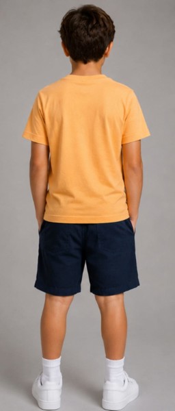 Camiseta Peacock Confort - Tangerina