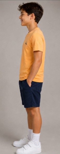 Camiseta Peacock Confort - Tangerina