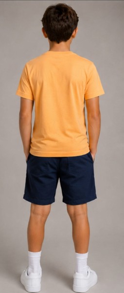 Camiseta Peacock Confort - Tangerina