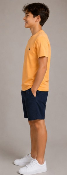 Camiseta Peacock Confort - Tangerina