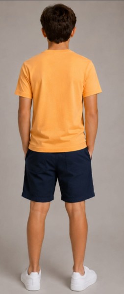 Camiseta Peacock Confort - Tangerina