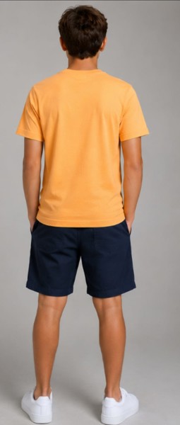 Camiseta Peacock Confort - Tangerina