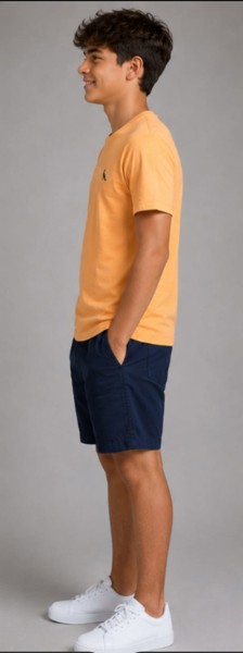 Camiseta Peacock Confort - Tangerina