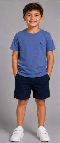 Camiseta Peacock Confort - Azurro