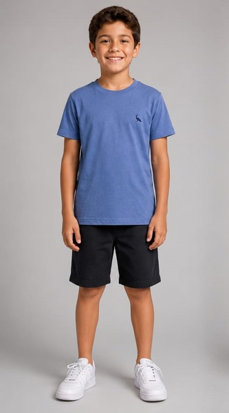 Camiseta Peacock Confort - Azurro