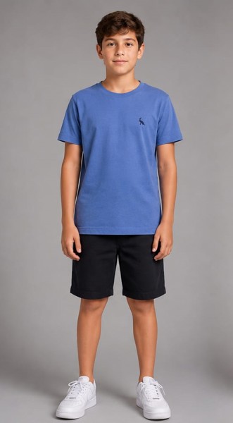 Camiseta Peacock Confort - Azurro