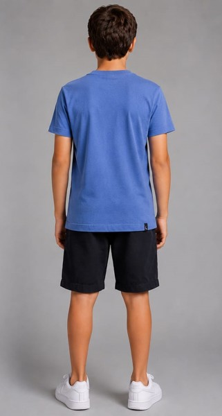 Camiseta Peacock Confort - Azurro