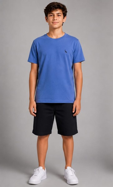 Camiseta Peacock Confort - Azurro