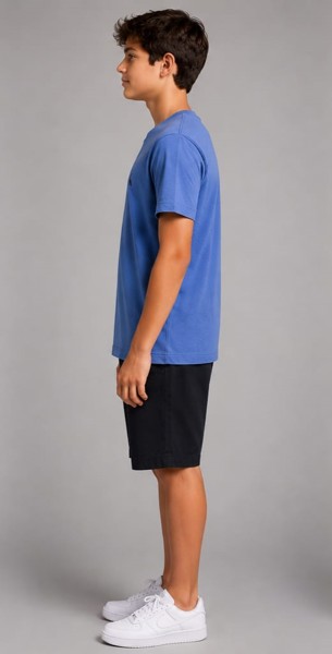 Camiseta Peacock Confort - Azurro