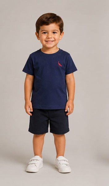 Camiseta Peacock Infantil Marinho