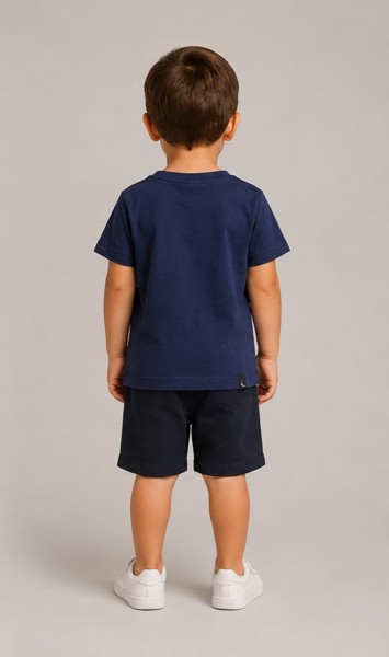 Camiseta Peacock Infantil Marinho