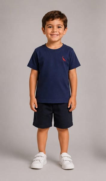 Camiseta Peacock Infantil Marinho