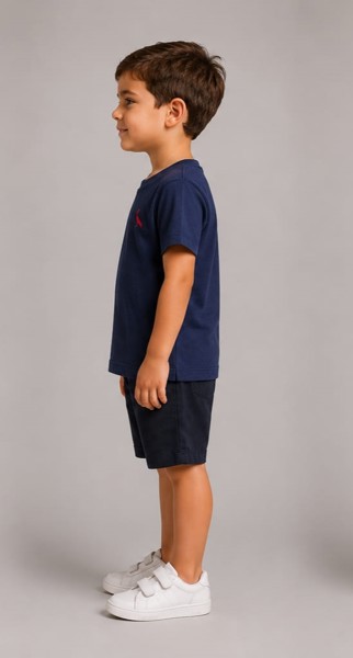 Camiseta Peacock Infantil Marinho