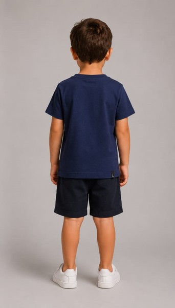 Camiseta Peacock Infantil Marinho