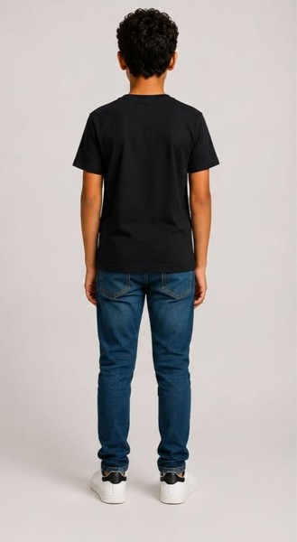 Camiseta Peacock Infantil Preta