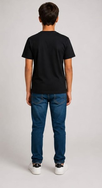 Camiseta Peacock Infantil Preta