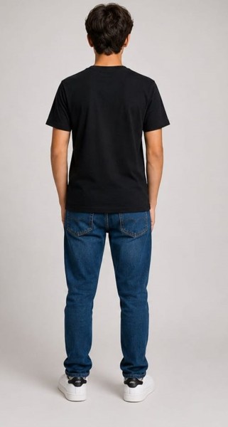 Camiseta Peacock Infantil Preta