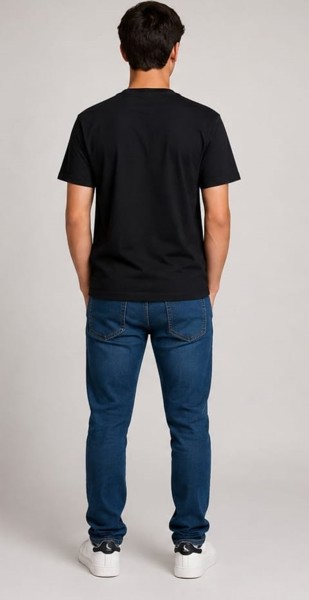 Camiseta Peacock Infantil Preta