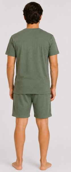 Pijama Peacock Verde Mescla M/C