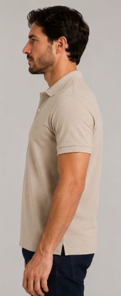  Polo Algodão Areia - Peacock