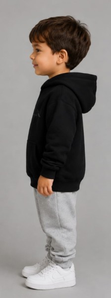 Moletom com Capuz Peacock Infantil Preto