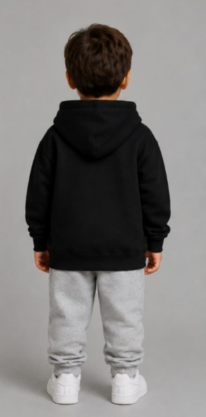 Moletom com Capuz Peacock Infantil Preto