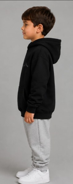 Moletom com Capuz Peacock Infantil Preto
