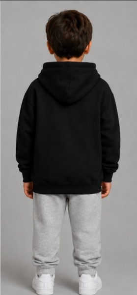 Moletom com Capuz Peacock Infantil Preto