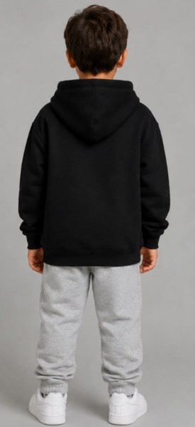 Moletom com Capuz Peacock Infantil Preto