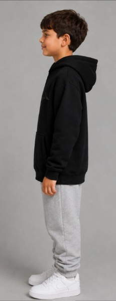 Moletom com Capuz Peacock Infantil Preto