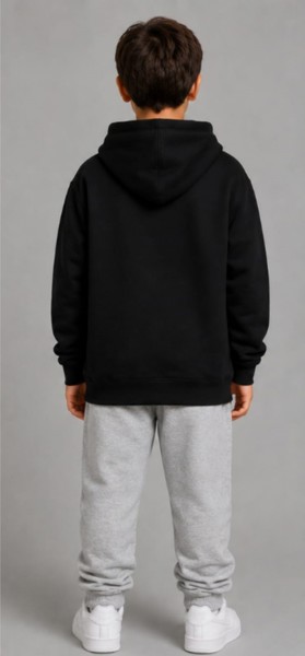 Moletom com Capuz Peacock Infantil Preto