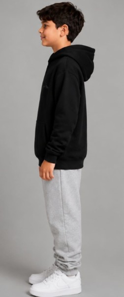 Moletom com Capuz Peacock Infantil Preto