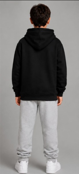 Moletom com Capuz Peacock Infantil Preto