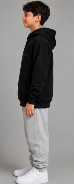 Moletom com Capuz Peacock Infantil Preto