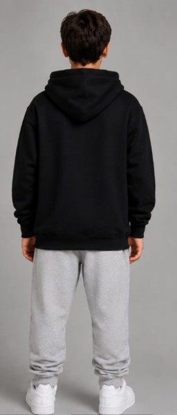 Moletom com Capuz Peacock Infantil Preto