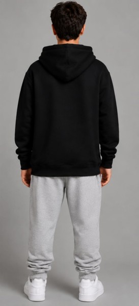 Moletom com Capuz Peacock Infantil Preto