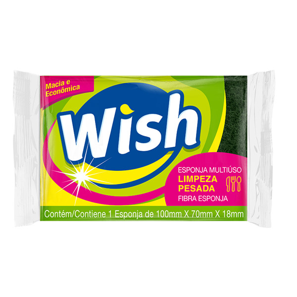 ESPONJA DUPLA FACE WISH/LIMPAN UND