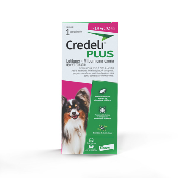 CREDELI PLUS 112,5MG  2,8 A 5,5KG (CX C/ 1 COMP.)