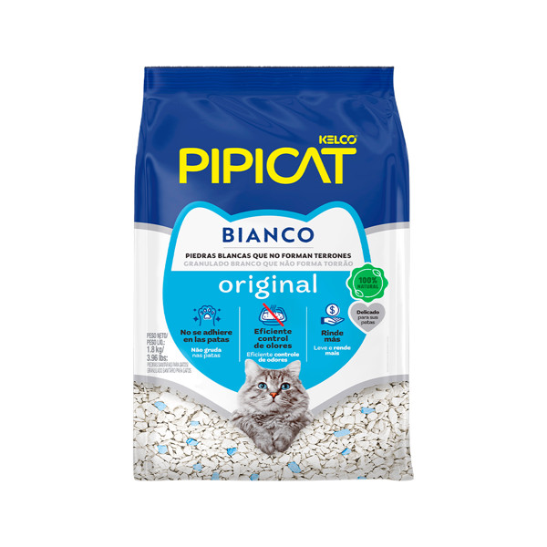 AREIA GATO PIPICAT BIANCO 1,8KG