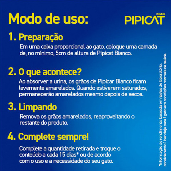 AREIA GATO PIPICAT BIANCO 1,8KG